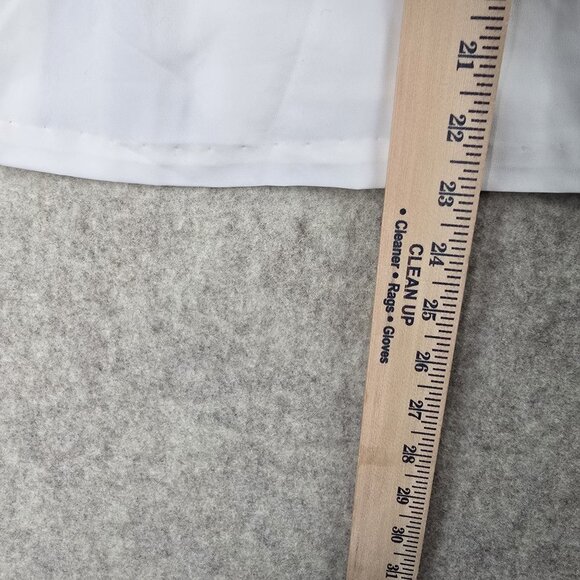 Ralph Lauren Womens White Long Sleeve Blouse Size 6 Polyester - Picture 8 of 9